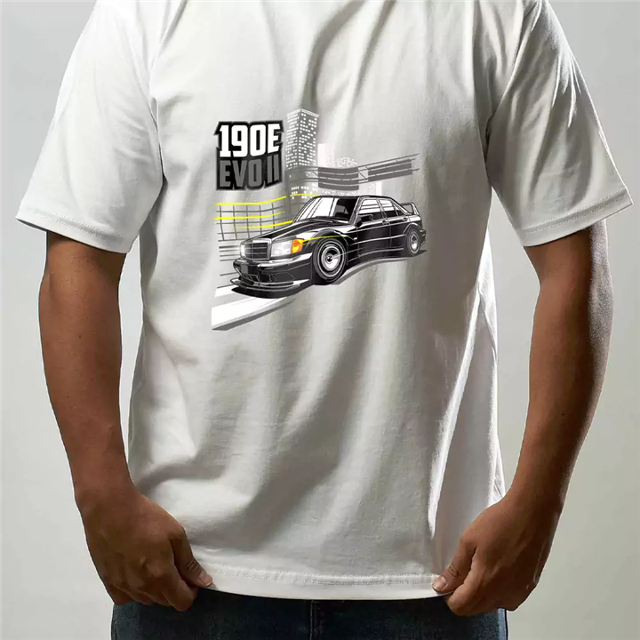 تیشرت طرح مرسدس بنز Benz Tshirt B01-190E